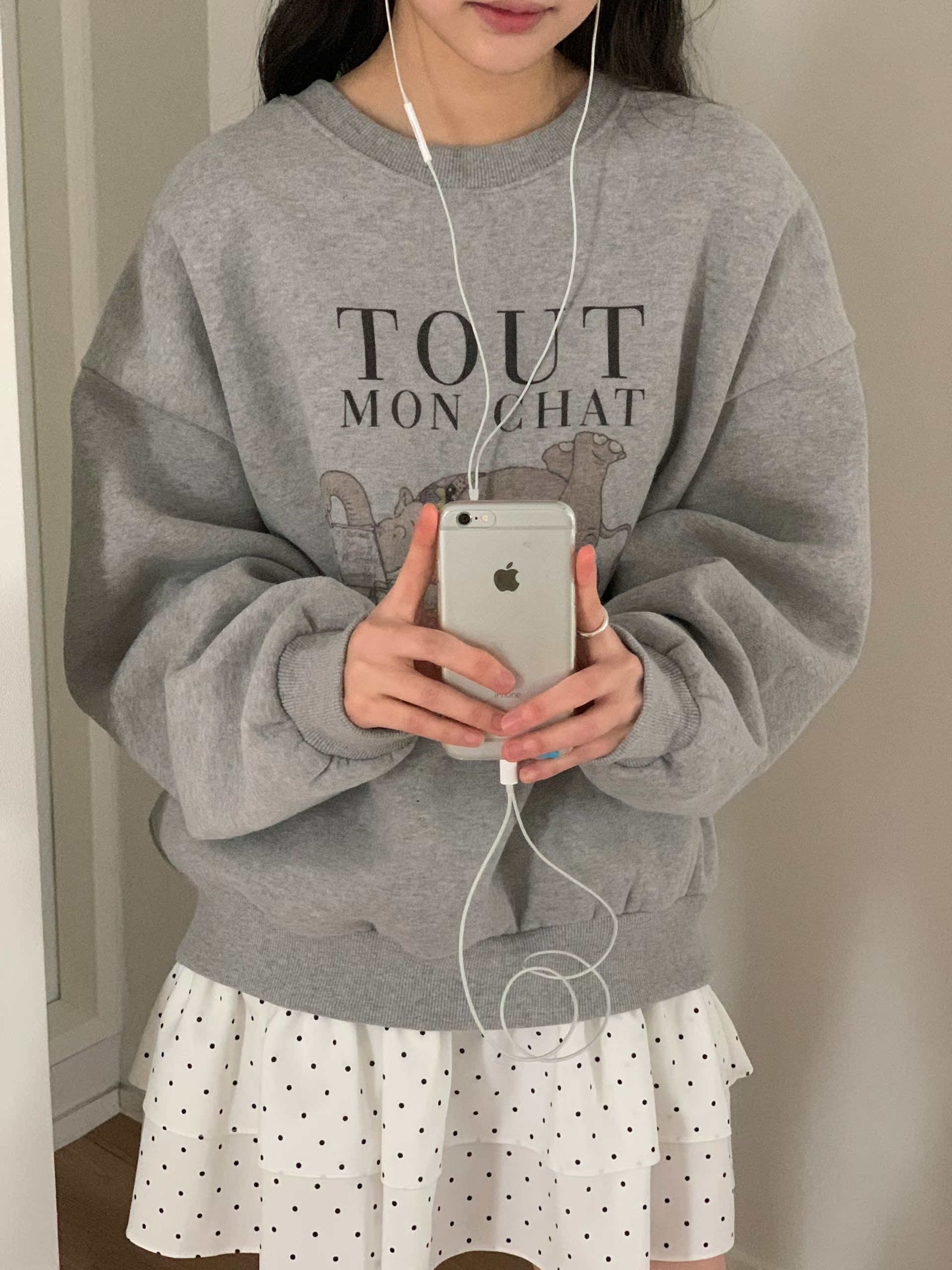 FIVE韓國直郵女士新款時尚熱賣26春夏休閑職業真品推薦衛衣FIVE衛衣圖色2