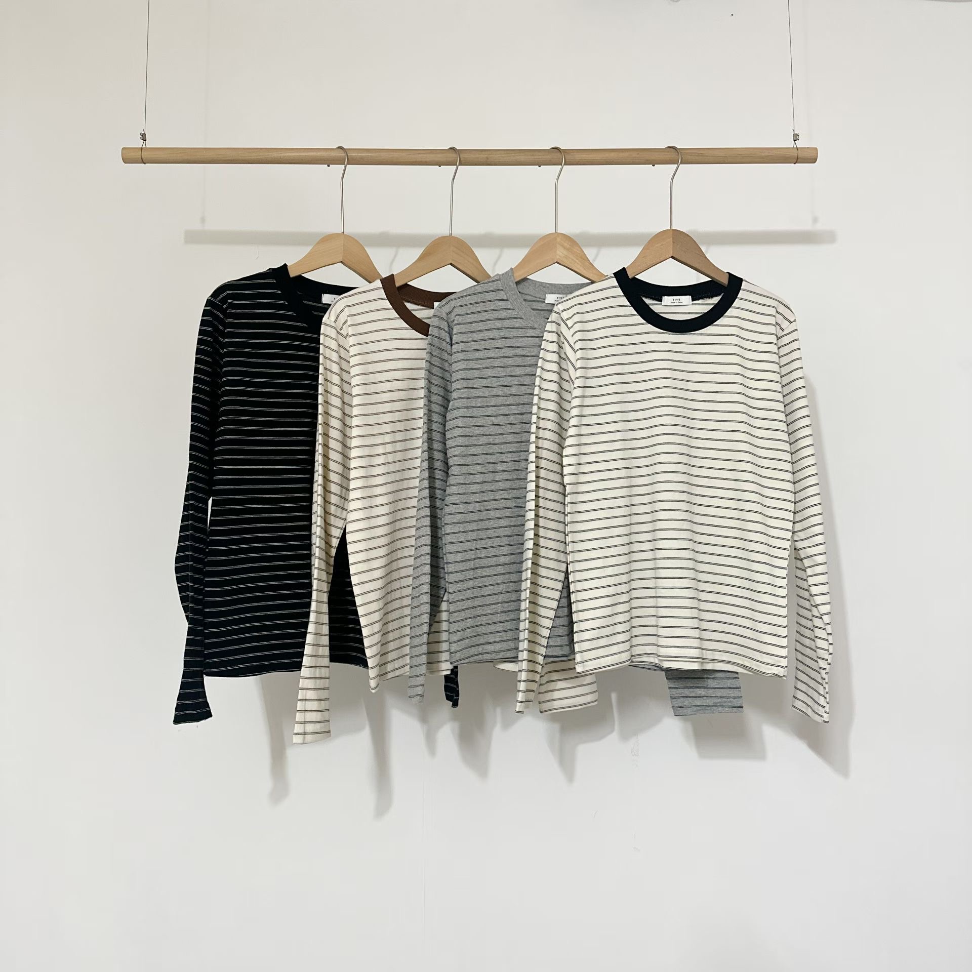 FIVE韓國代購女裝新品推薦職業人氣熱賣26春夏時尚長袖T恤FIVE長袖T恤圖色2左二色