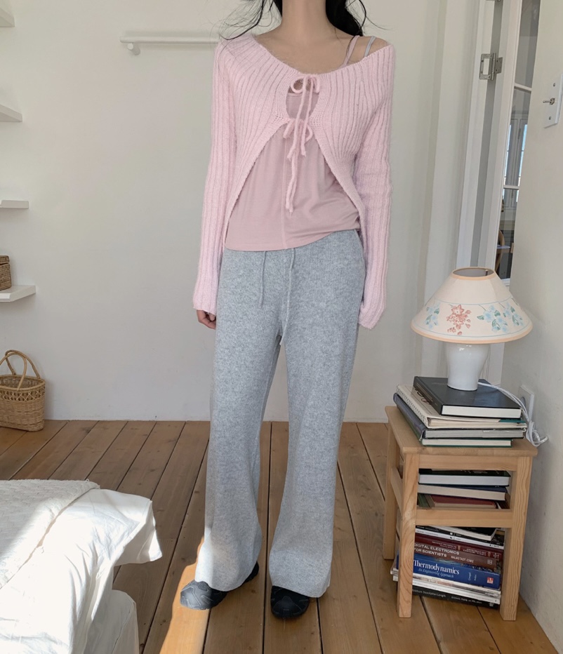 BLACK NOTE韓國直郵女裝新款26春夏熱賣人氣針織衫露肩開衫BLACK NOTE針織衫