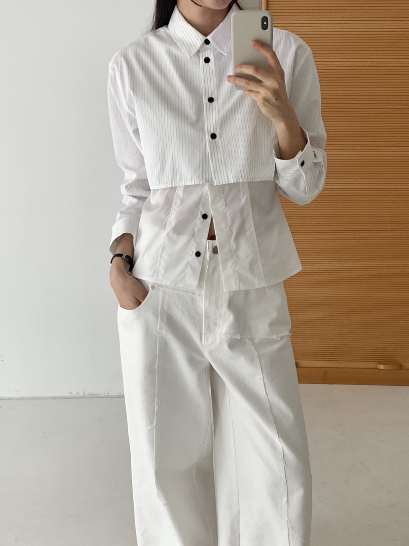 RE:OPENING韓國直郵女裝新品推薦時尚熱賣職業襯衫蕾絲衫RE:OPENING襯衫/蕾絲衫