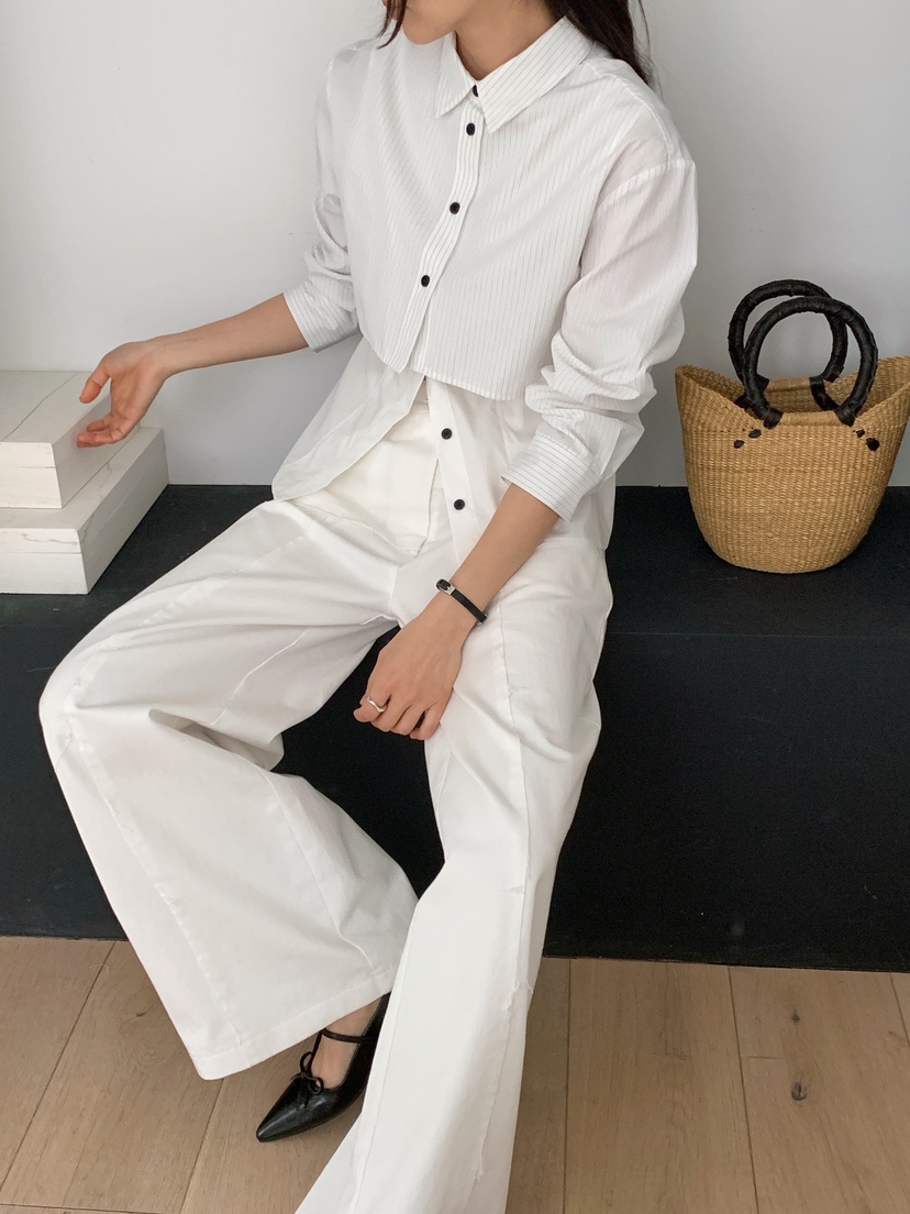 RE:OPENING韓國直郵女裝新品推薦時尚熱賣職業襯衫蕾絲衫RE:OPENING襯衫/蕾絲衫