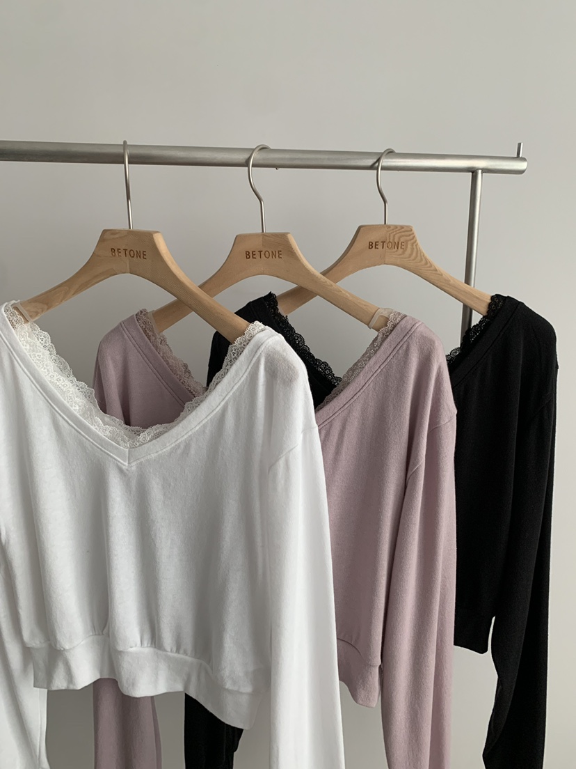BETONE韓國代購女裝新款時尚人氣休閑職業真品26春夏長袖T恤BETONE長袖T恤