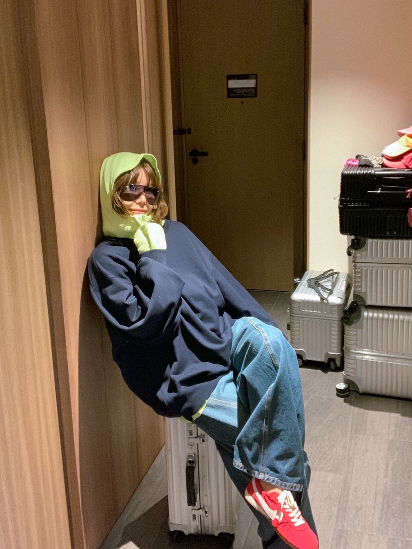 PARIS MATCH韓國代購女裝新品真品休閑衛衣華夫格連帽衫PARIS MATCH衛衣