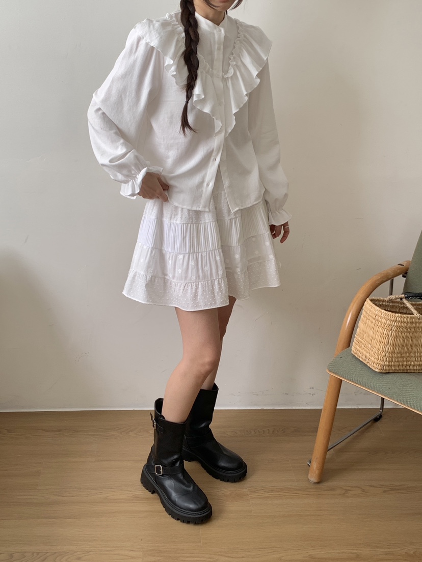 RE:OPENING韓國代購女士新品時尚真品熱賣職業襯衫蕾絲衫RE:OPENING襯衫/蕾絲衫