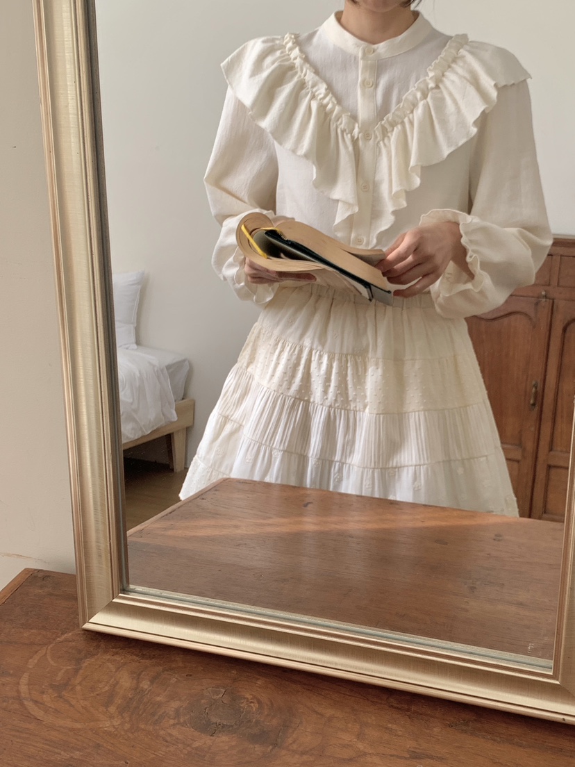 RE:OPENING韓國代購女士新品時尚真品熱賣職業襯衫蕾絲衫RE:OPENING襯衫/蕾絲衫