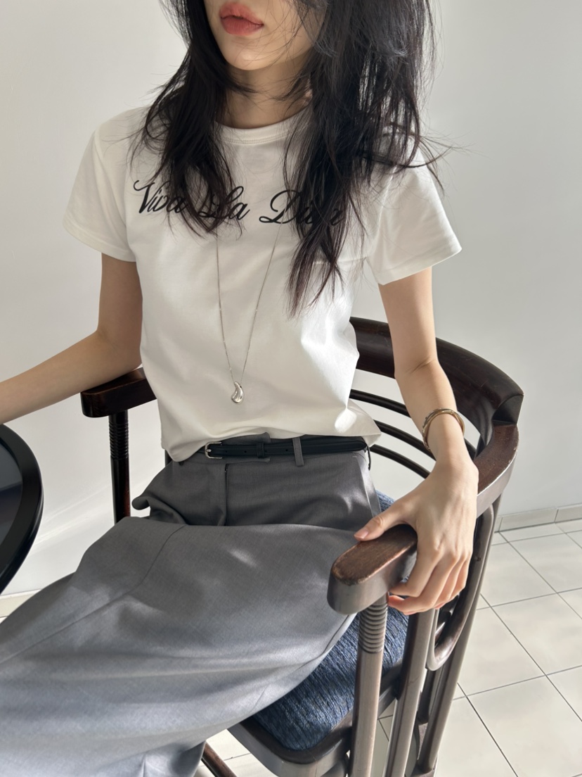 ME MO韓國直郵女士新品人氣真品26春夏休閑職業推薦時尚T恤ME MOT恤