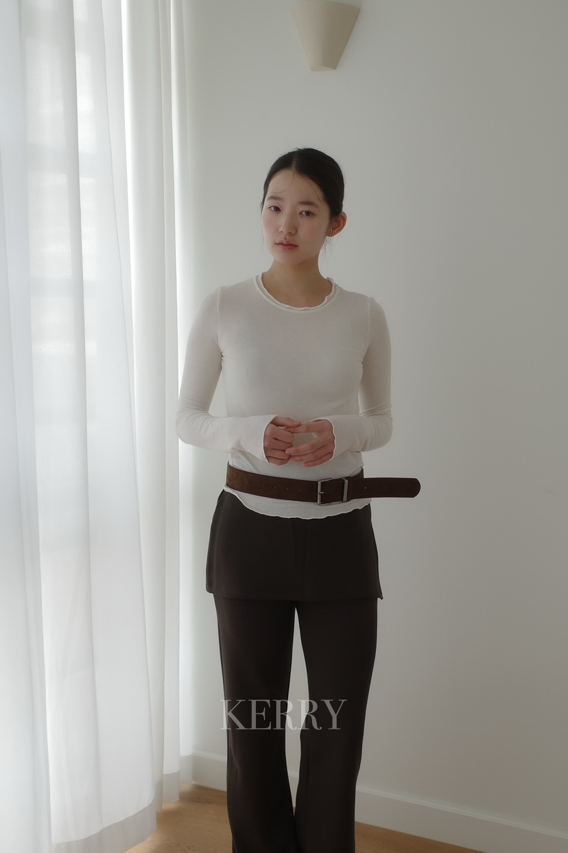 KERRY東大門實拍女裝新品推薦熱賣時尚26春夏真品長袖T恤KERRY長袖T恤