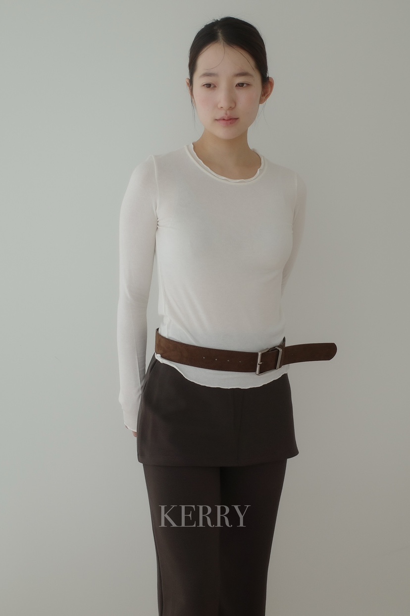 KERRY東大門實拍女裝新品推薦熱賣時尚26春夏真品長袖T恤KERRY長袖T恤