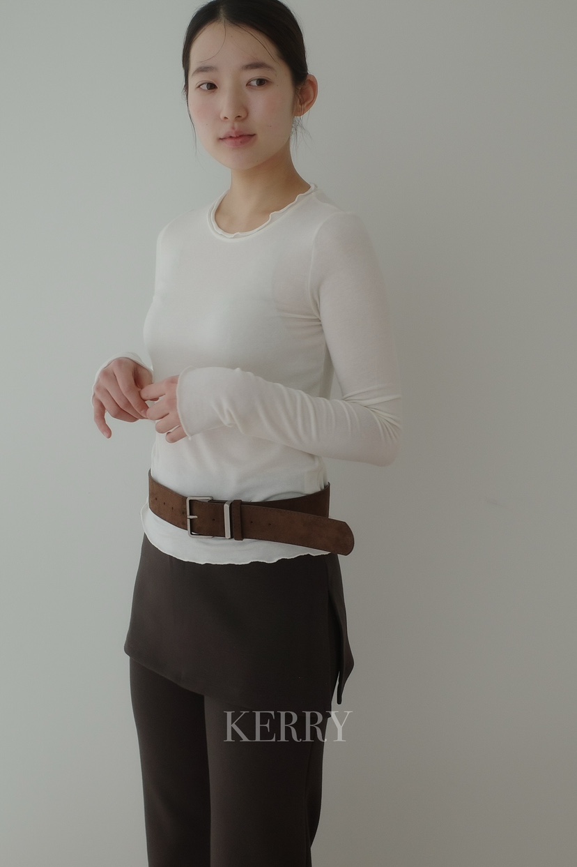 KERRY東大門實拍女裝新品推薦熱賣時尚26春夏真品長袖T恤KERRY長袖T恤