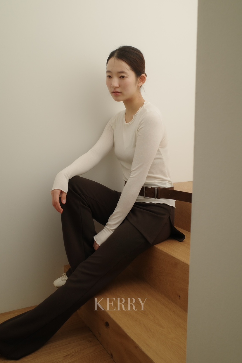 KERRY東大門實拍女裝新品推薦熱賣時尚26春夏真品長袖T恤KERRY長袖T恤