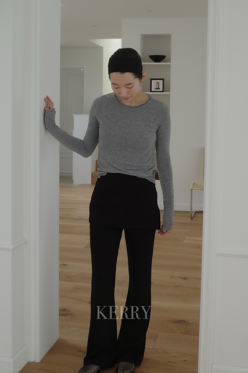 KERRY東大門實拍女裝新品推薦熱賣時尚26春夏真品長袖T恤KERRY長袖T恤