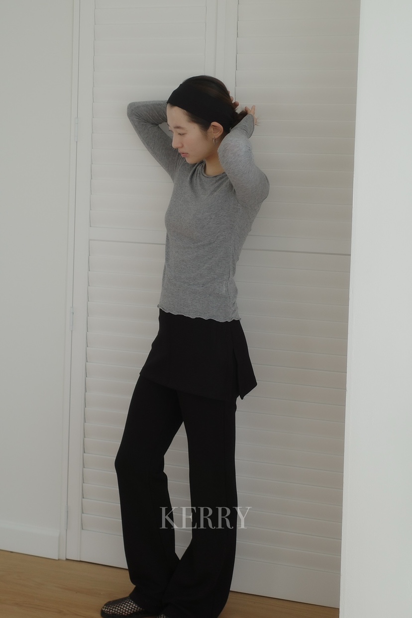 KERRY東大門實拍女裝新品推薦熱賣時尚26春夏真品長袖T恤KERRY長袖T恤