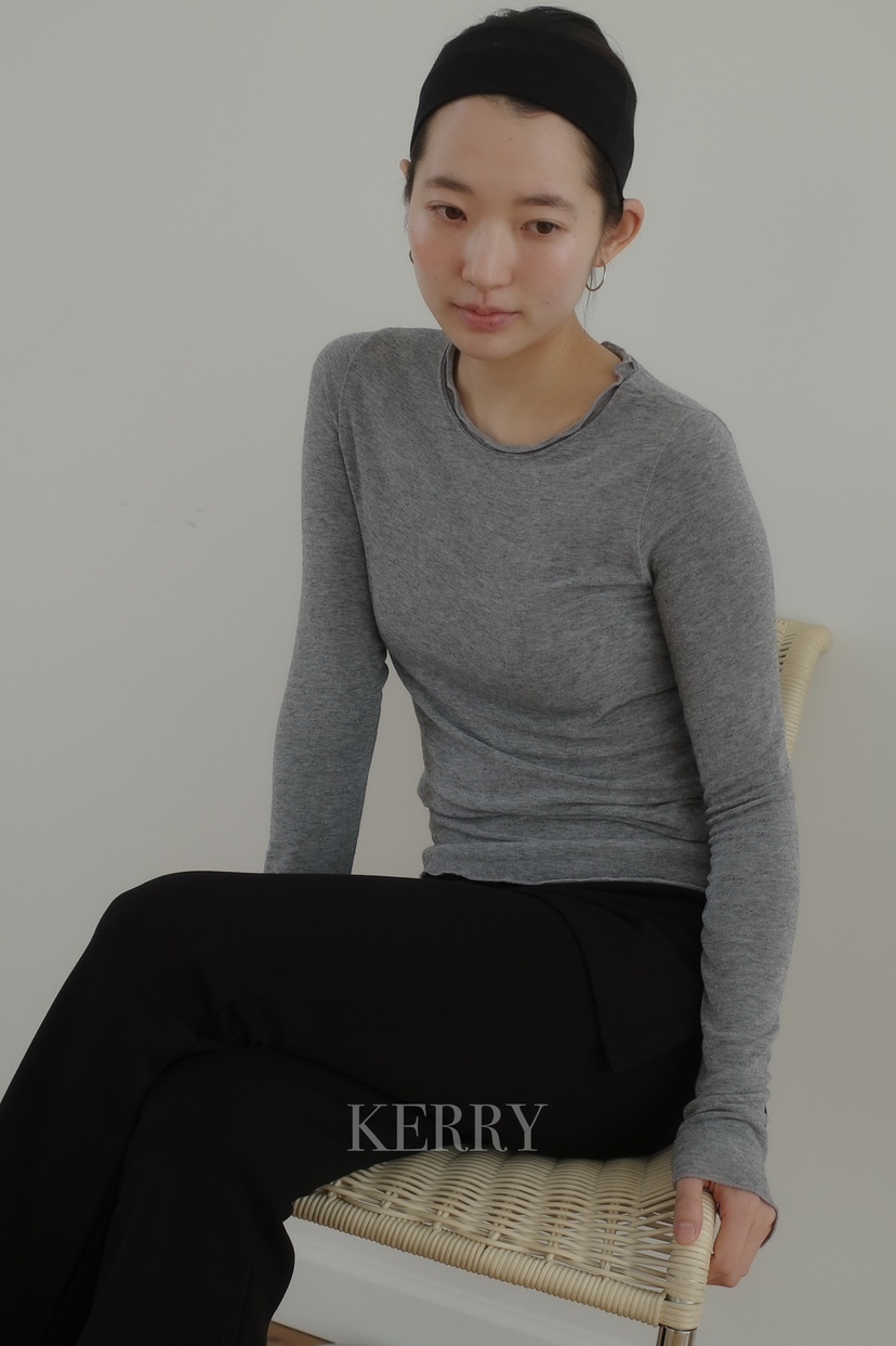 KERRY東大門實拍女裝新品推薦熱賣時尚26春夏真品長袖T恤KERRY長袖T恤