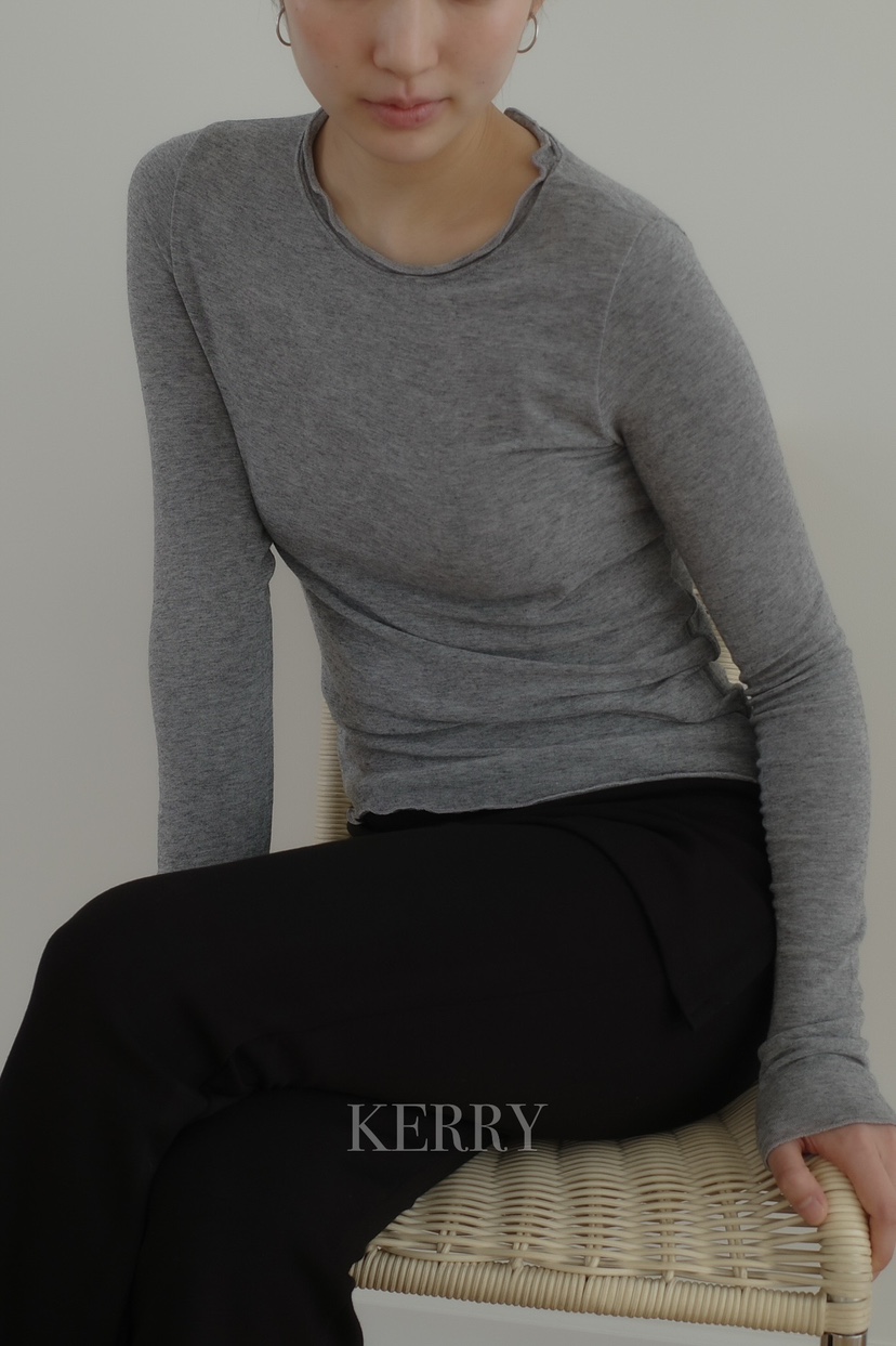 KERRY東大門實拍女裝新品推薦熱賣時尚26春夏真品長袖T恤KERRY長袖T恤