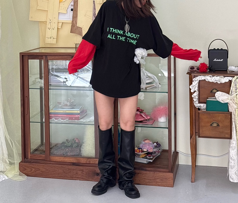 PLATFORM-L韓國代購女裝新款推薦真品休閑熱賣26春夏T恤PLATFORMT恤