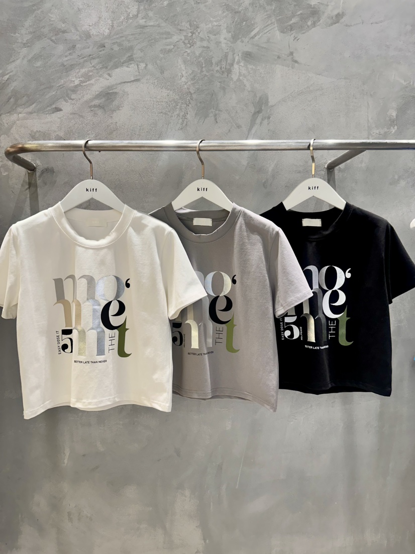 KIFF東大門實拍女裝新款熱賣真品時尚推薦26春夏休閑職業T恤KIFFT恤