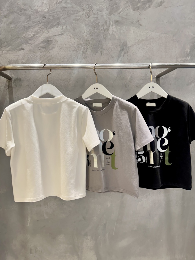 KIFF東大門實拍女裝新款熱賣真品時尚推薦26春夏休閑職業T恤KIFFT恤