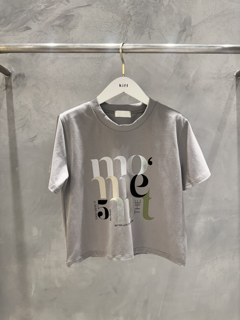KIFF東大門實拍女裝新款熱賣真品時尚推薦26春夏休閑職業T恤KIFFT恤圖色2