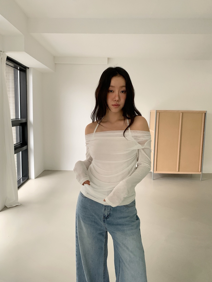 RIDGE-P東大門直郵女士新品人氣真品時尚休閑26春夏長袖T恤RIDGE-P長袖T恤