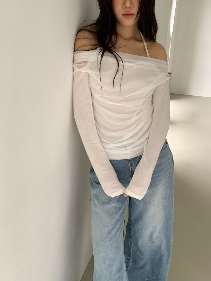 RIDGE-P東大門直郵女士新品人氣真品時尚休閑26春夏長袖T恤RIDGE-P長袖T恤