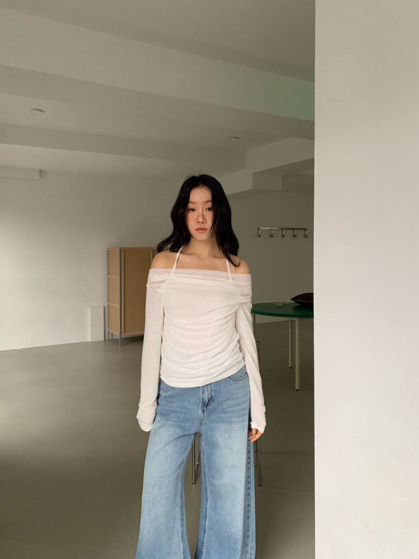 RIDGE-P東大門直郵女士新品人氣真品時尚休閑26春夏長袖T恤RIDGE-P長袖T恤