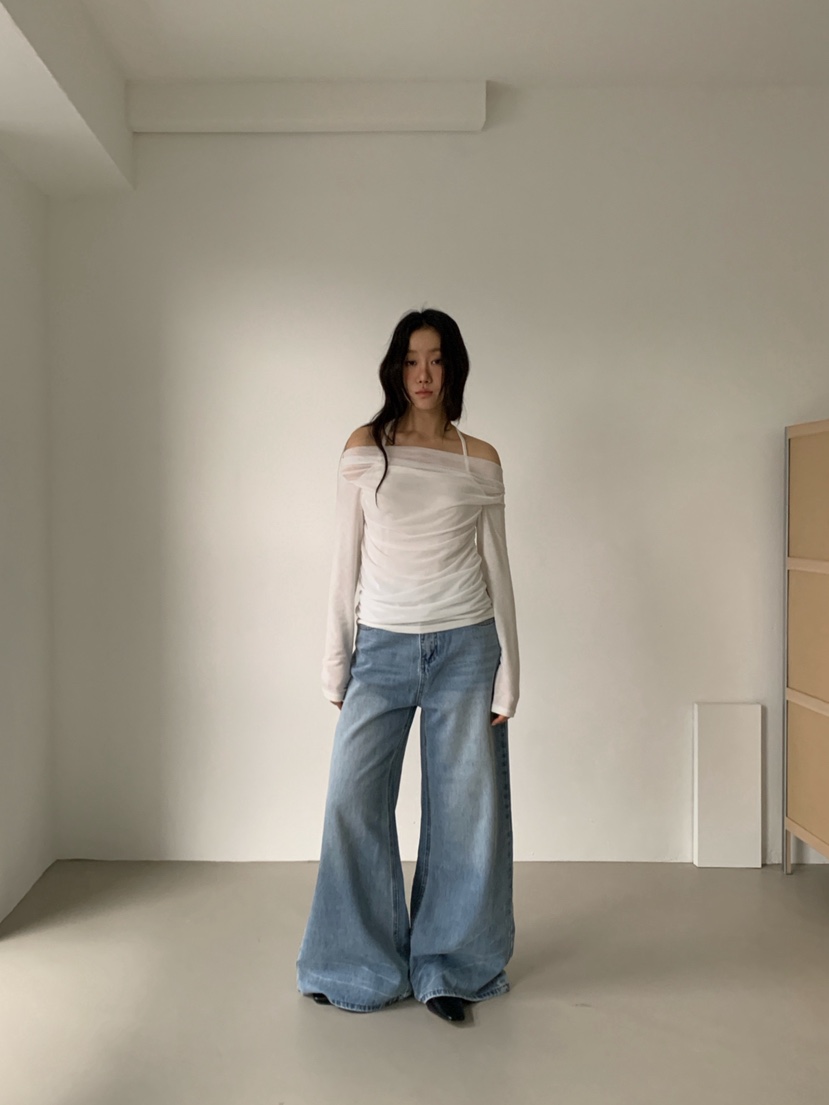 RIDGE-P韓國直郵女裝新品時尚推薦真品熱賣休閑26春夏牛仔褲RIDGE-P牛仔褲