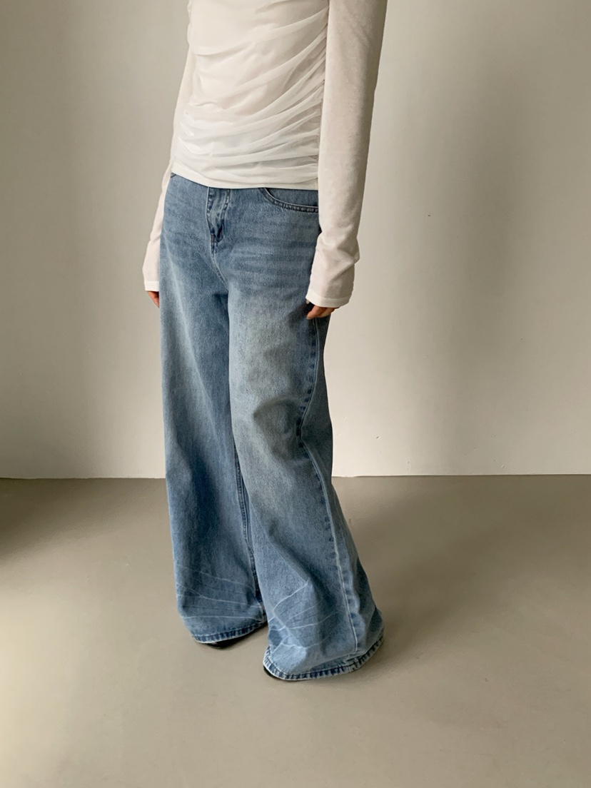 RIDGE-P韓國直郵女裝新品時尚推薦真品熱賣休閑26春夏牛仔褲RIDGE-P牛仔褲