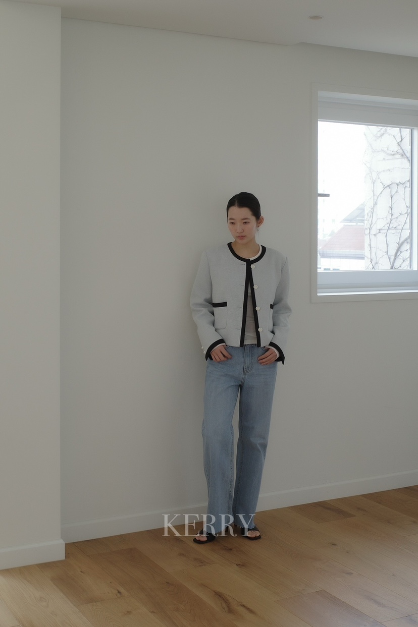 KERRY韓國直郵女士新品時尚26春夏職業推薦休閑真品牛仔褲KERRY牛仔褲