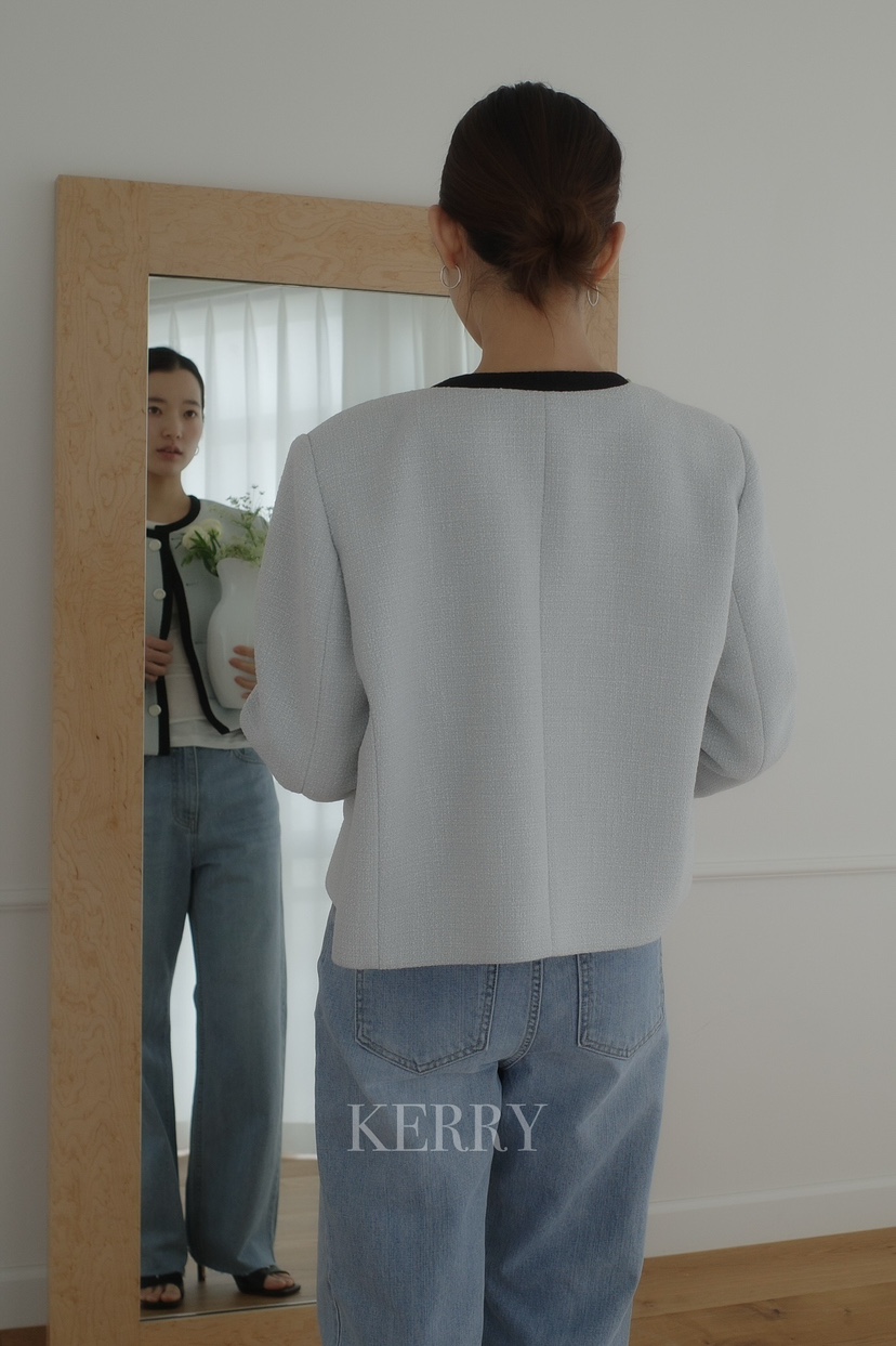 KERRY韓國直郵女士新品時尚26春夏職業推薦休閑真品牛仔褲KERRY牛仔褲