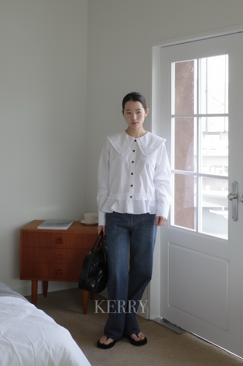 KERRY韓國直郵女士新品時尚26春夏職業推薦休閑真品牛仔褲KERRY牛仔褲