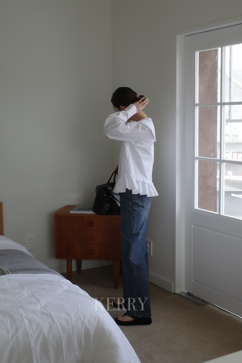 KERRY韓國直郵女士新品時尚26春夏職業推薦休閑真品牛仔褲KERRY牛仔褲