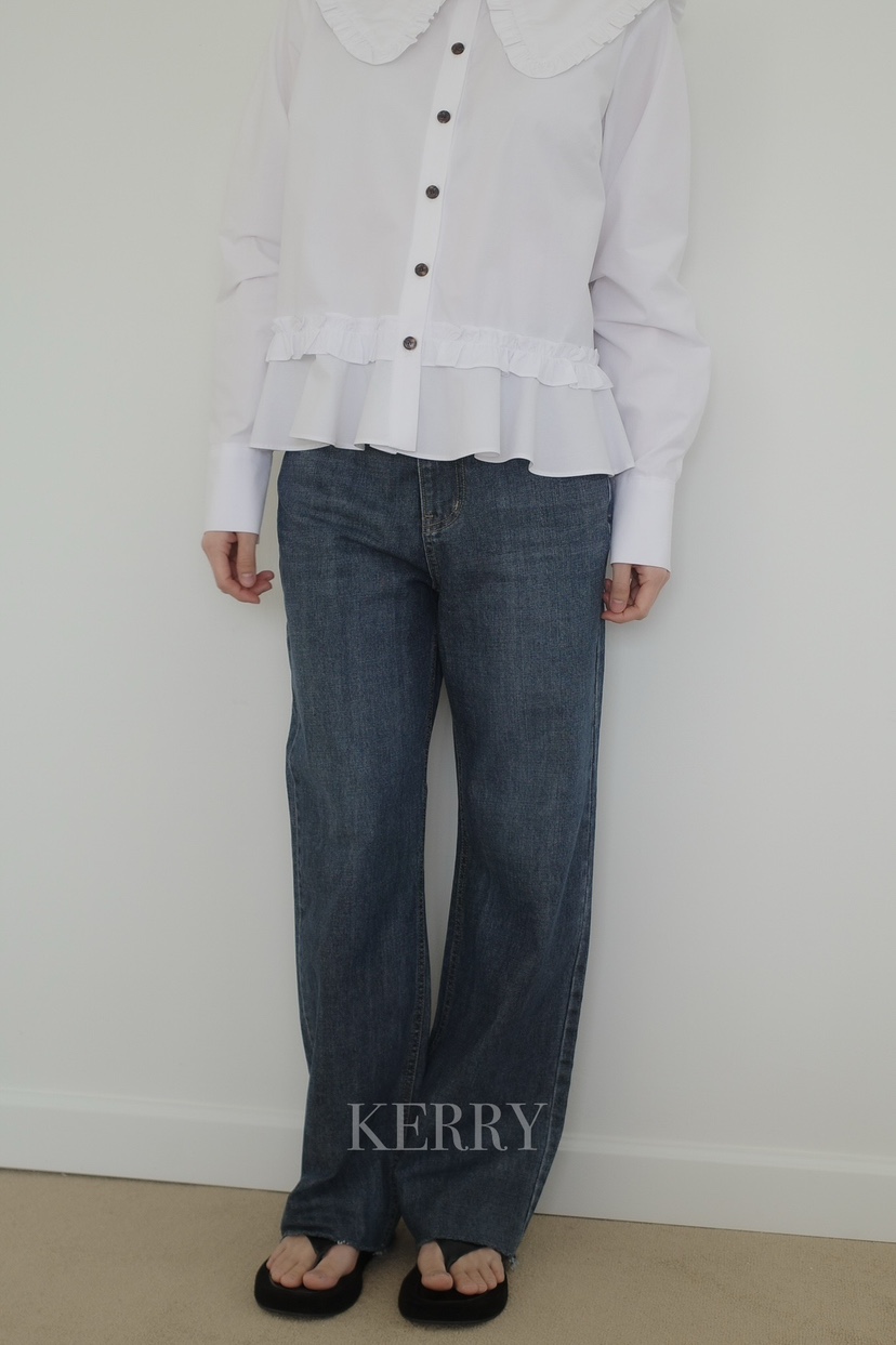 KERRY韓國直郵女士新品時尚26春夏職業推薦休閑真品牛仔褲KERRY牛仔褲