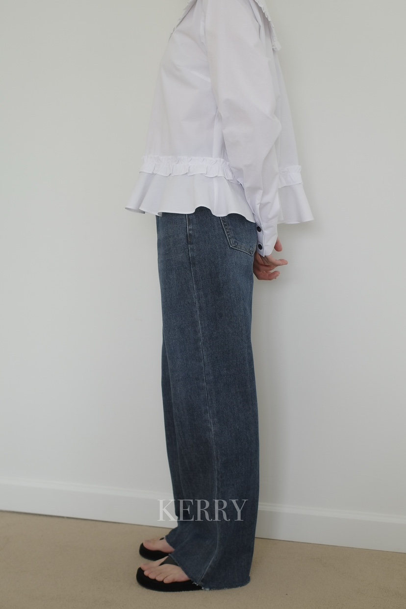 KERRY韓國直郵女士新品時尚26春夏職業推薦休閑真品牛仔褲KERRY牛仔褲