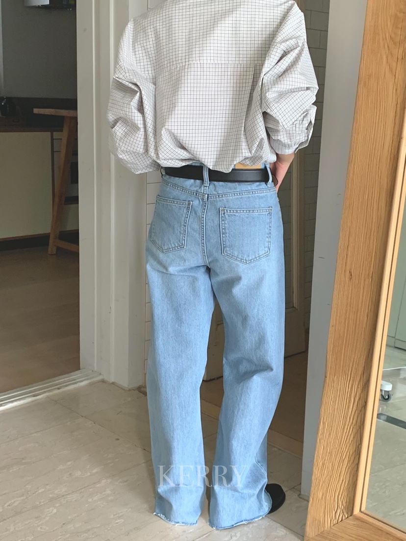 KERRY韓國直郵女士新品時尚26春夏職業推薦休閑真品牛仔褲KERRY牛仔褲