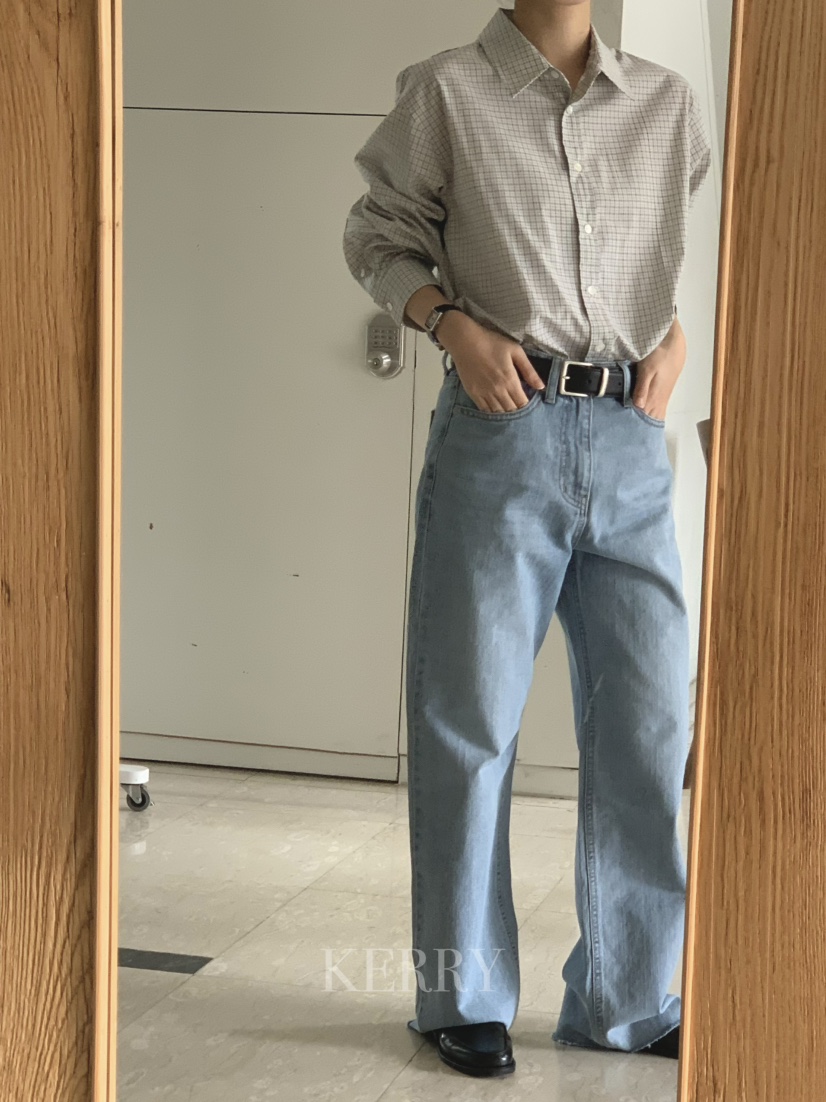 KERRY韓國直郵女士新品時尚26春夏職業推薦休閑真品牛仔褲KERRY牛仔褲