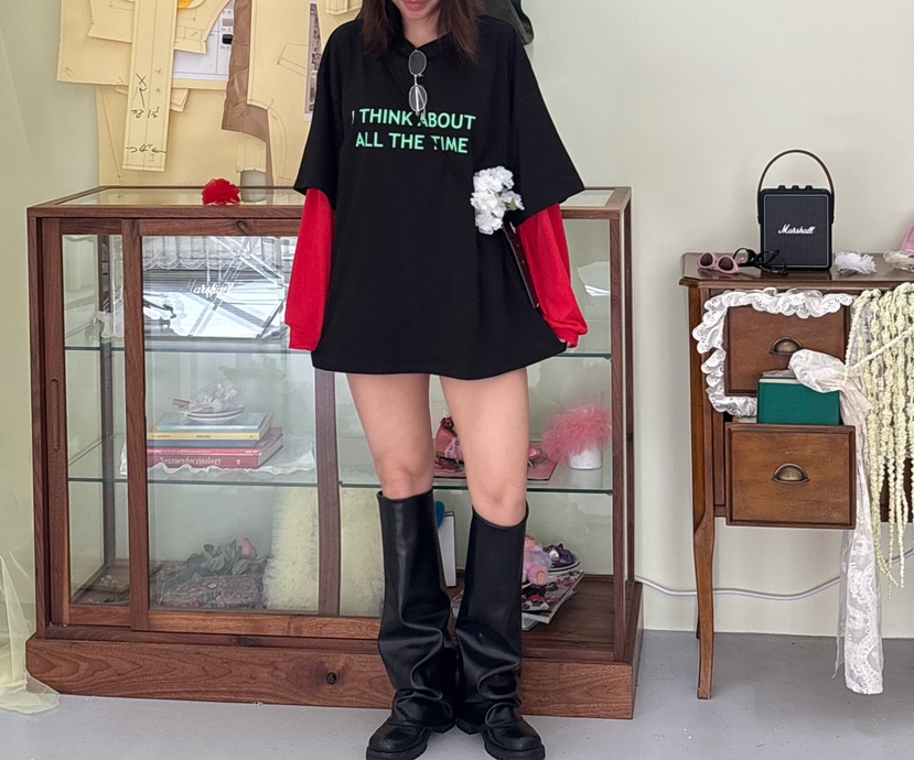 PLATFORM-L東大門直郵女士新品職業推薦熱賣時尚長袖T恤PLATFORM長袖T恤