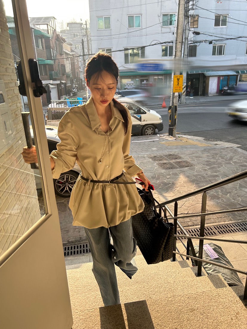 ME MO韓國直郵女裝新品時尚休閑推薦職業連衣裙不含腰帶ME MO連衣裙