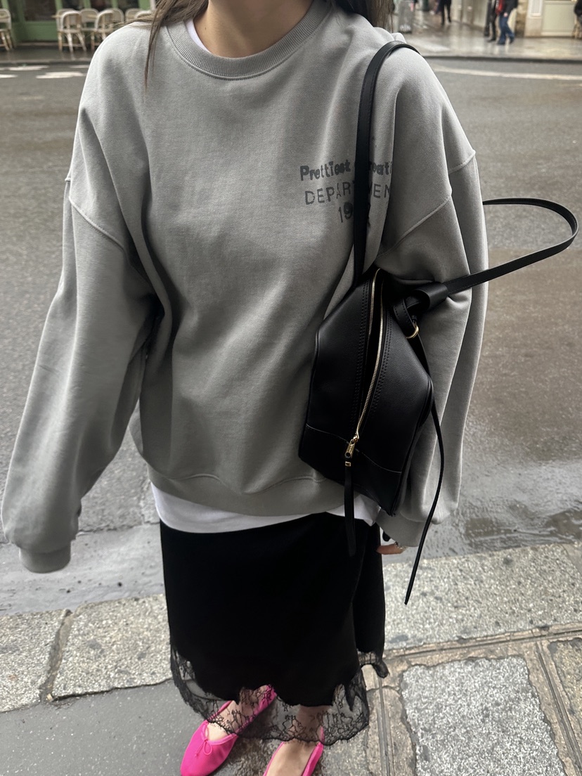 BOWIE東大門實拍女裝新款26春夏職業休閑熱賣推薦時尚衛衣BOWIE衛衣