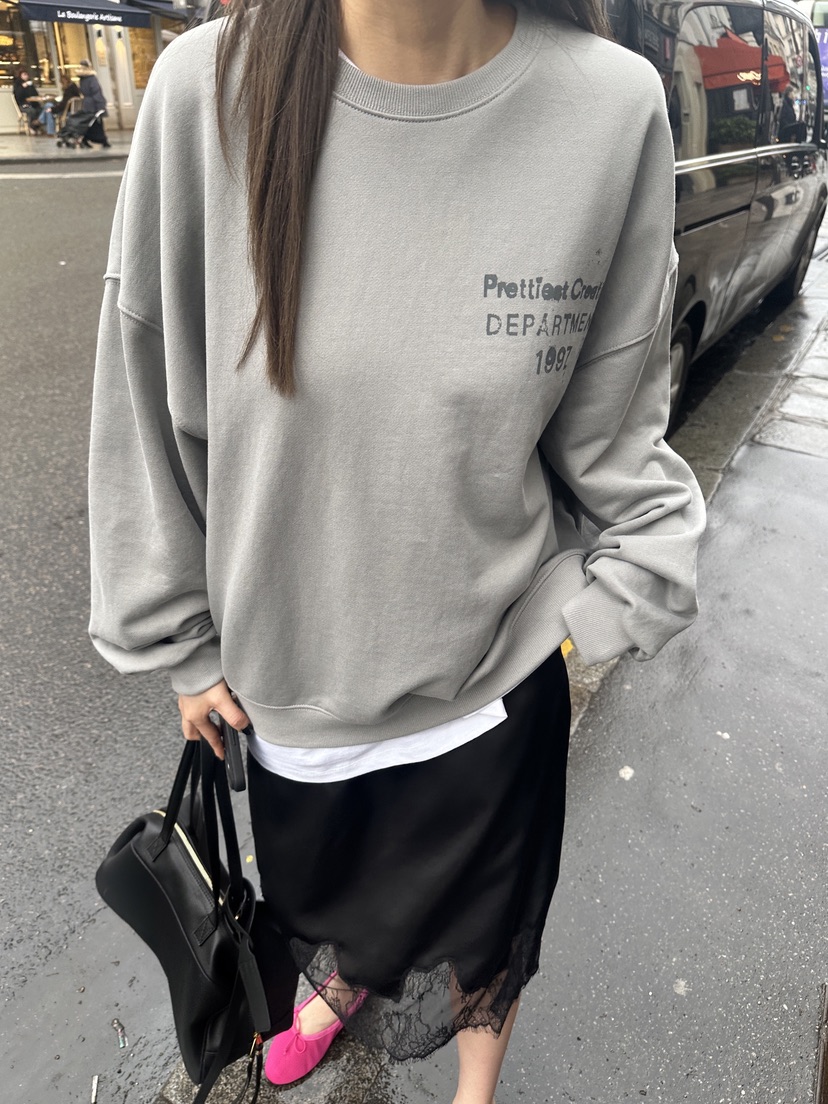 BOWIE東大門實拍女裝新款26春夏職業休閑熱賣推薦時尚衛衣BOWIE衛衣