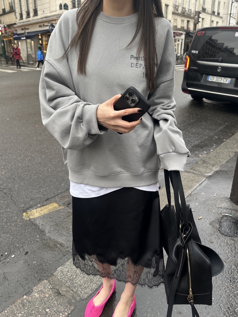 BOWIE東大門實拍女裝新款26春夏職業休閑熱賣推薦時尚衛衣BOWIE衛衣