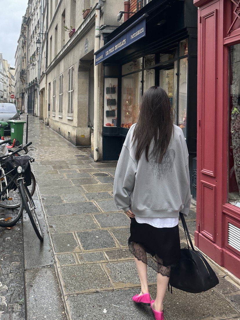 BOWIE東大門實拍女裝新款26春夏職業休閑熱賣推薦時尚衛衣BOWIE衛衣