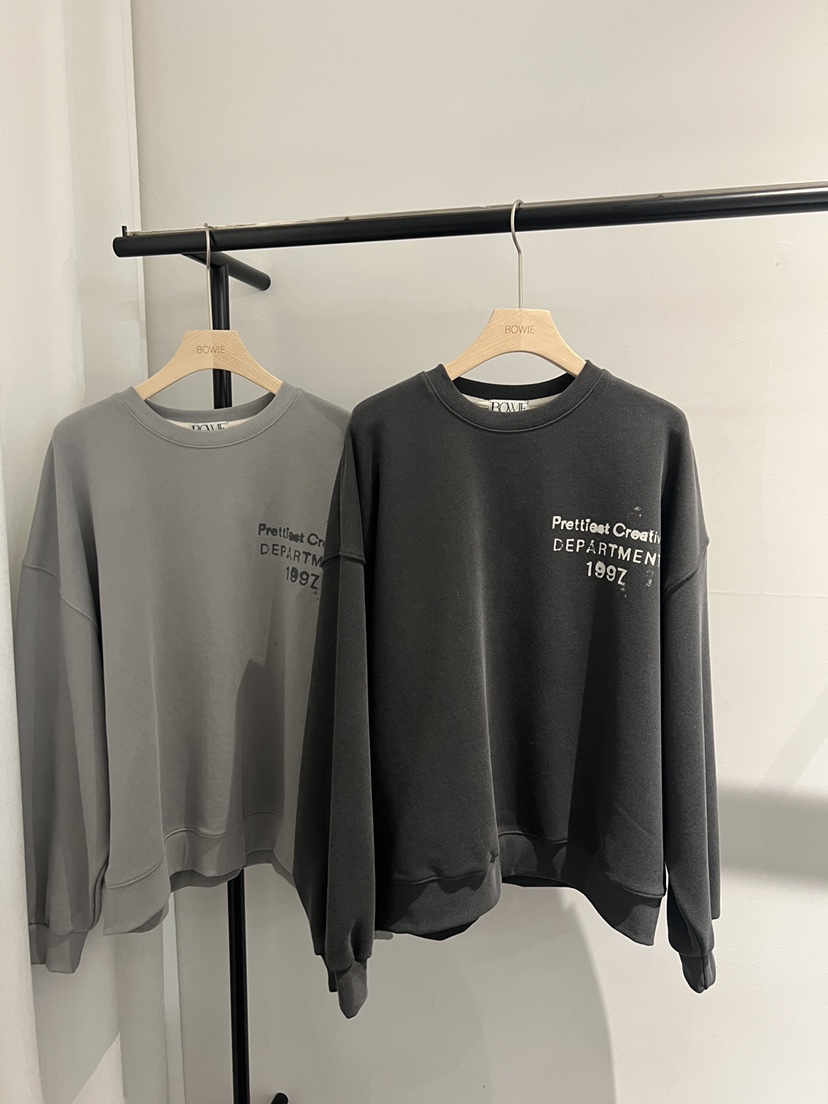 BOWIE東大門實拍女裝新款26春夏職業休閑熱賣推薦時尚衛衣BOWIE衛衣