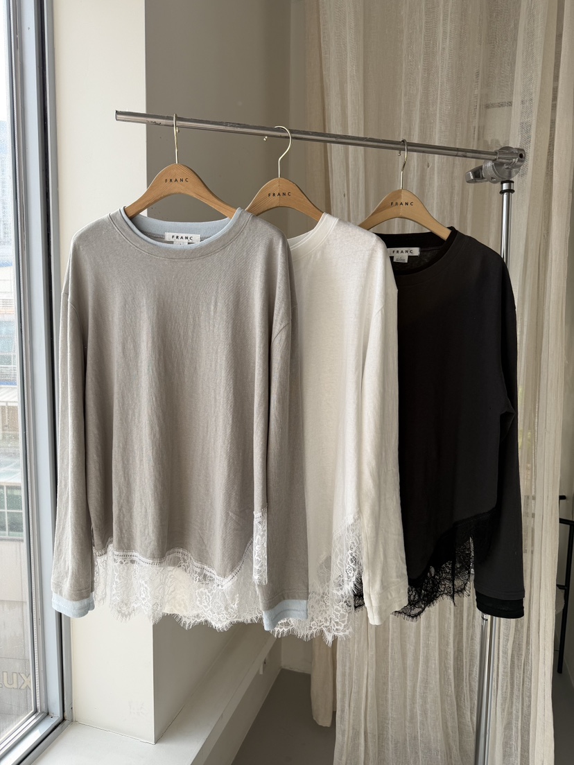 FRANC—L韓國直郵女裝新款真品推薦職業休閑26春夏長袖T恤FRANC長袖T恤