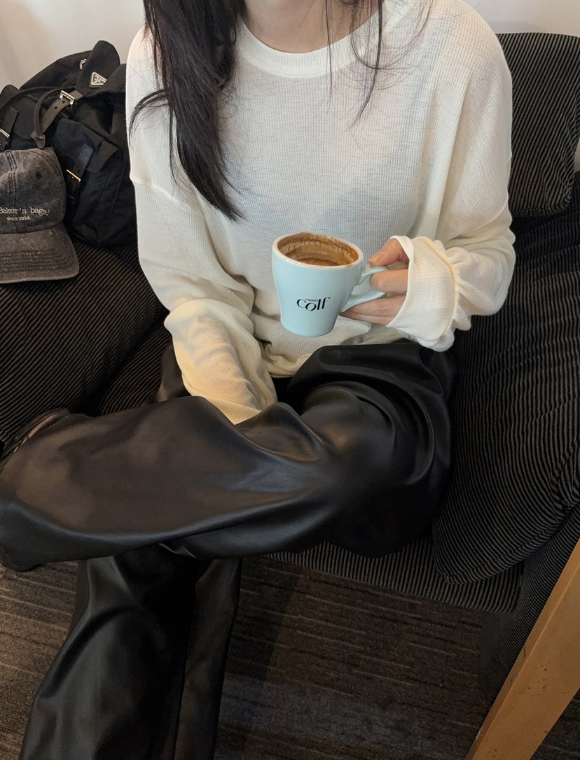 BOWIE東大門實拍女士新款休閑職業26春夏熱賣真品長袖T恤BOWIE長袖T恤