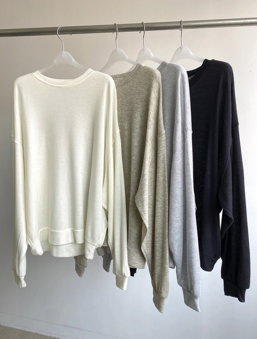 BOWIE東大門實拍女士新款休閑職業26春夏熱賣真品長袖T恤BOWIE長袖T恤