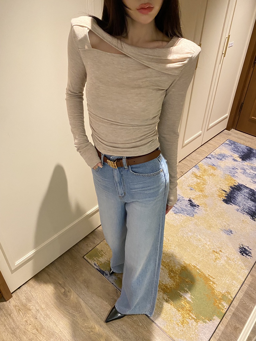 FOUREIGHT韓國直郵女裝新款休閑熱賣推薦時尚職業長袖T恤FOUR EIGHT長袖T恤