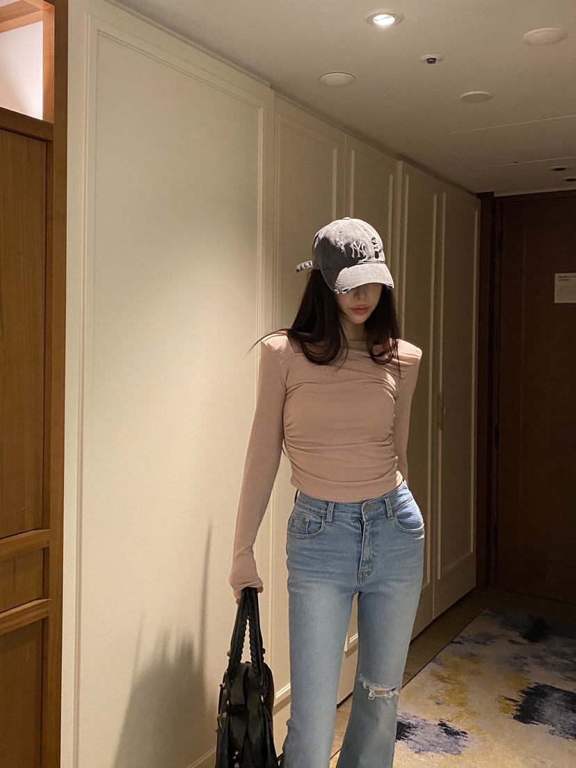 FOUREIGHT韓國直郵女裝新款休閑熱賣推薦時尚職業長袖T恤FOUR EIGHT長袖T恤