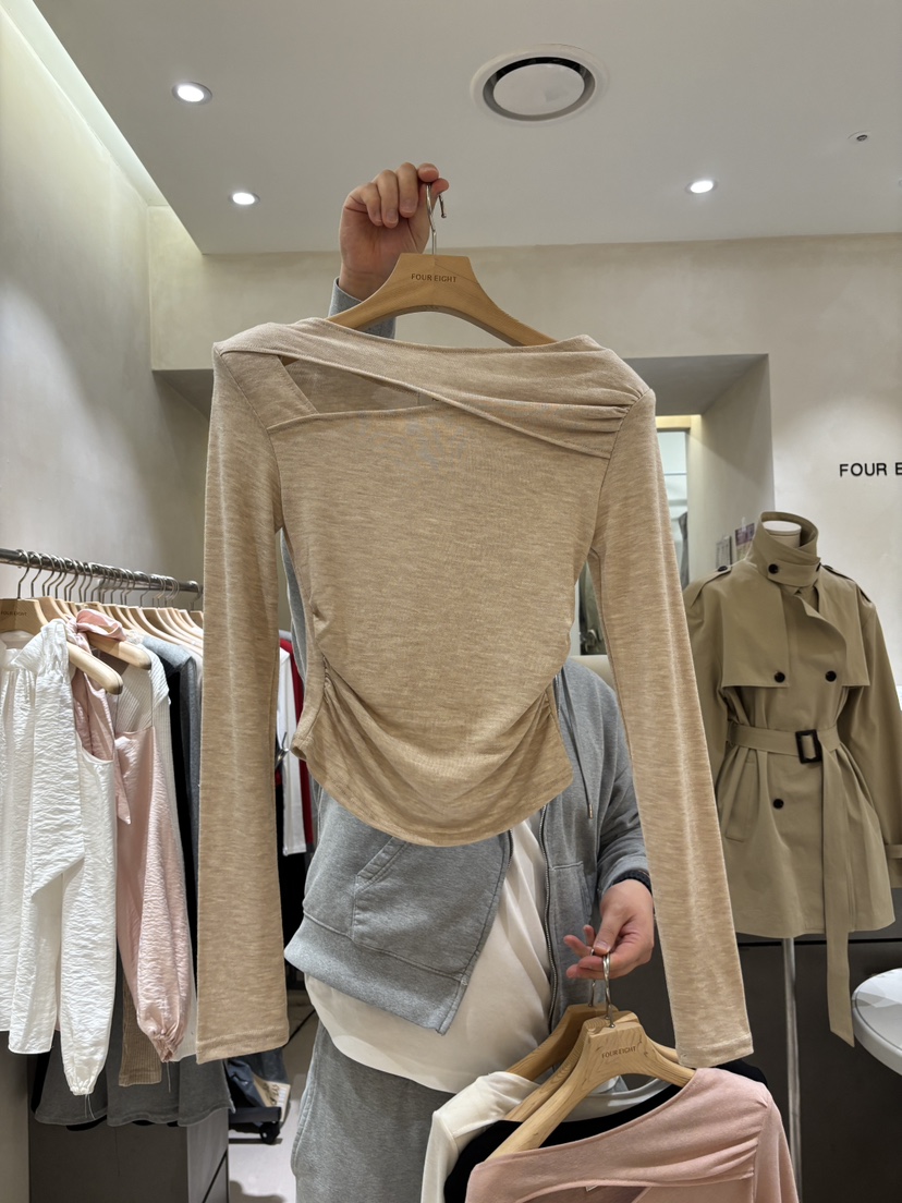 FOUREIGHT韓國直郵女裝新款休閑熱賣推薦時尚職業長袖T恤FOUR EIGHT長袖T恤圖色2