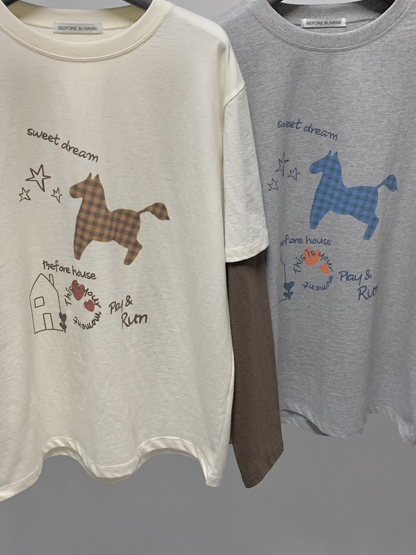 BEFORE SUNRISE東大門直郵女士新品推薦熱賣人氣長袖T恤BEFORE SUNRISE長袖T恤