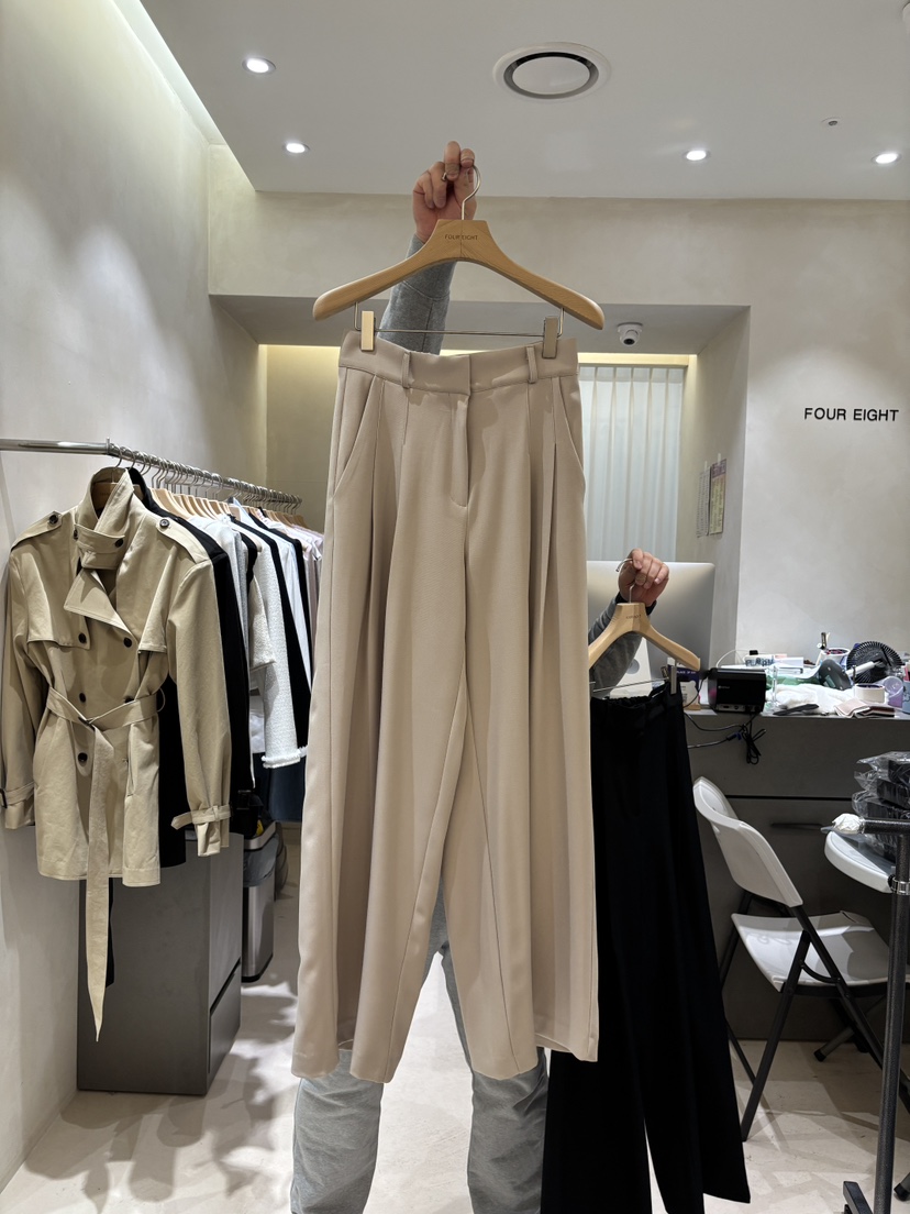 FOUREIGHT東大門實拍女裝新品真品時尚休閑職業26春夏休閑褲FOUR EIGHT休閑褲圖色1